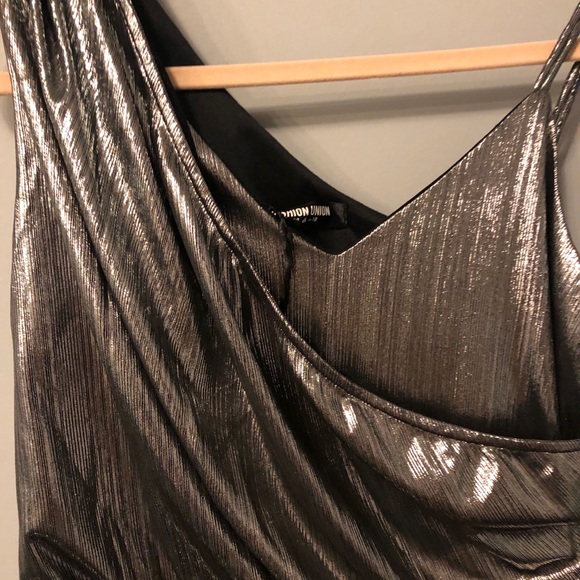 Metallic Silver Dress - Picture 2 of 4